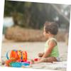 Beaupretty 6Pcs Beach Set Portable Sand Mold Playset Lightweight Safe Materials for Boys and Fun Seaside Sand Kit Random Color view 4