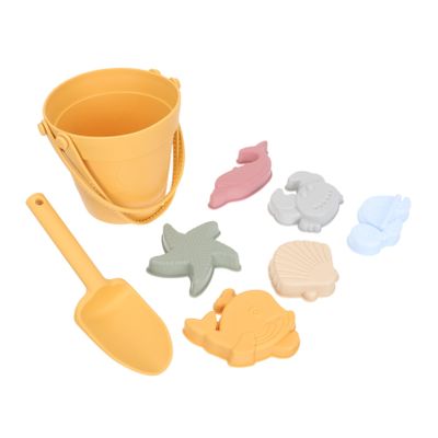 Abaodam Portable Sand Digging with Ocean Elements Lightweight Silicone Beach Plaything for Outdoor Pool Garden Includes Bucket for Boys and Ages