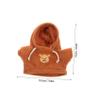 Abaodam 5pcs Bear Clothing for Stuffed Animals Snug Fit Plush Doll Shirts with Hoodies Custom DIY Apparel for Plush Companions view 2