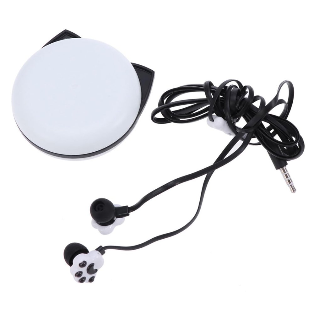 NUOBESTY Kitten Claw Ear Earbuds with 3.5mm Jack for Girls Students