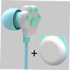 NUOBESTY Kitten Claw Ear Earbuds with 3.5mm Jack for Girls Students view 3
