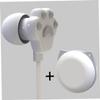 NUOBESTY Kitten Claw Ear Earbuds with 3.5mm Jack for Girls Students view 4
