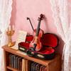 2026 New Playable Tiny Violin Figurine,The Worlds Smallest Miniature Musical Instrument with Sound and Sad Music,House Accessory or Keychain Charm for Unique Dumb Gag Gifts for Lovers view 3