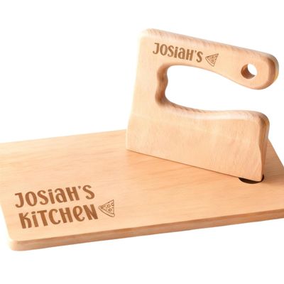 Customized Toddler Toys Wooden Kids Cutting Board and Knife Set Toddler Kitchen Playset and Top for Kids Choice Ideal for Early Learning and Gift-Giving