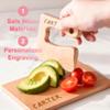 Customized Toddler Toys Wooden Kids Cutting Board and Knife Set Toddler Kitchen Playset and Top for Kids Choice Ideal for Early Learning and Gift-Giving view 2