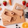 Customized Toddler Toys Wooden Kids Cutting Board and Knife Set Toddler Kitchen Playset and Top for Kids Choice Ideal for Early Learning and Gift-Giving view 4