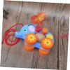 Uonlytech Cartoon Elephant Pull String for Creative Animal Pulling Cart to Develop Practical Skills Observation and Direction Sense Fun Walker for Boys and Playing view 4