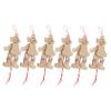 Abaodam 6pcs Unfinished Wooden Clown Marionette Pull String Puppet Dolls for DIY Crafts Interactive Handmade Wooden Clown for Birthday Parties and Family Gatherings view 1