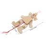 Abaodam 6pcs Unfinished Wooden Clown Marionette Pull String Puppet Dolls for DIY Crafts Interactive Handmade Wooden Clown for Birthday Parties and Family Gatherings view 2
