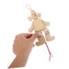 Abaodam 6pcs Unfinished Wooden Clown Marionette Pull String Puppet Dolls for DIY Crafts Interactive Handmade Wooden Clown for Birthday Parties and Family Gatherings view 4