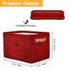 Ackutea Storage Bins Red Spider Web Large Collapsible Rectangle Shelf Closet Organizer Baskets for Kids Toys, Dirty Clothes, Bedroom, Bathroom, Nursery Decor, Gift Basket view 2