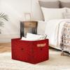 Ackutea Storage Bins Red Spider Web Large Collapsible Rectangle Shelf Closet Organizer Baskets for Kids Toys, Dirty Clothes, Bedroom, Bathroom, Nursery Decor, Gift Basket view 4