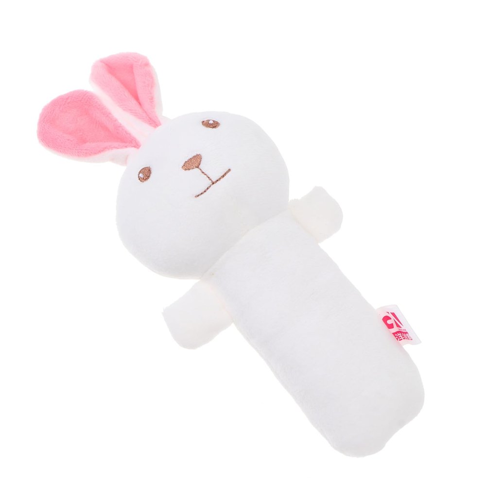 BESPORTBLE Soft Plush Rattle for Newborns Lightweight Plaything with Soothing Sound Enhances Auditory Senses and Hand-Eye Coordination First Year Gift for Boys