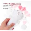 BESPORTBLE Soft Plush Rattle for Newborns Lightweight Plaything with Soothing Sound Enhances Auditory Senses and Hand-Eye Coordination First Year Gift for Boys view 2