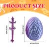 12PCS 3D Printed Dragon Eggs with Dragons Inside, Articulated Crystal Eggs Set, Cool Desk Decor Gifts for Kids Teens Adults, Fantasy Collectibles Easter Basket view 2