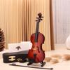 2026 New Playable Tiny Violin Figurine,The Worlds Smallest Miniature Musical Instrument with Sound and Sad Music,House Accessory or Keychain Charm for Unique Dumb Gag Gifts for Lovers view 4