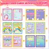24 Packs Valentines Day Cards for Kids School with Unicorn Squeeze Toys, Valentines Day Gifts for Kids with Unicorn Valentines Cards, Ideal Valentine Party Favor School Classroom Prizes for Boys Girls view 3