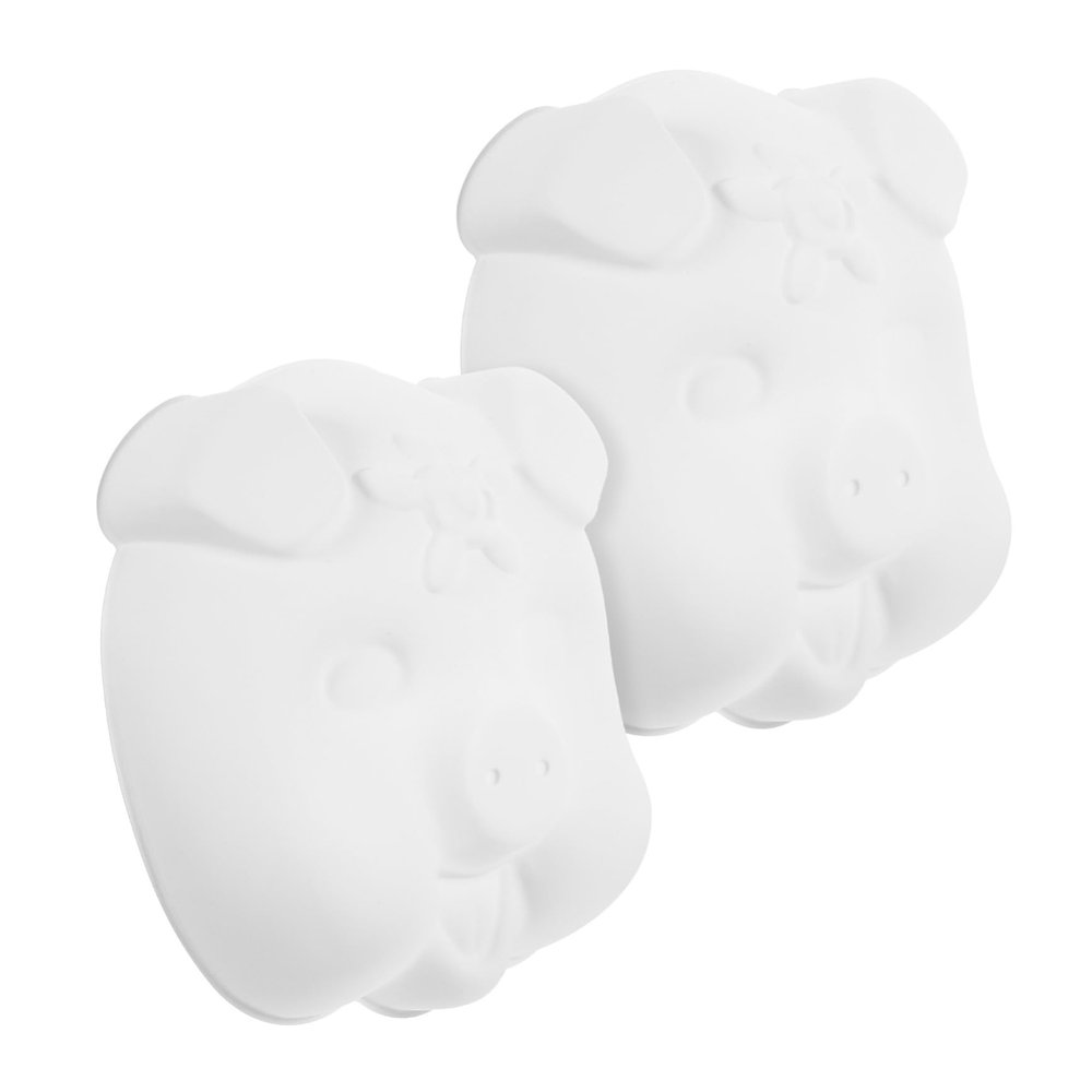 BESPORTBLE 2pcs DIY Blank Animal Masks for Unpainted PVC Craft Face Masks for Birthday Halloween Party Favors Cosplay and Handmade Painting Activity