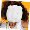 BESPORTBLE 2pcs DIY Blank Animal Masks for Unpainted PVC Craft Face Masks for Birthday Halloween Party Favors Cosplay and Handmade Painting Activity view 3