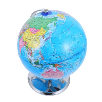 DECHOUS HD Globe with Stand Desktop World Globe Educational for Geography Learning Interactive Chart Office Classroom Decor
