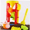 Abaodam Beach Set with Large Sand Bucket Sand Clock Shovel Rake for Boys for Creative Outdoor Fun Random Color view 3