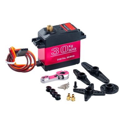 1X 20/25/30/35/40kg Digital Servo Waterproof IP66 RC Servo for 1/8 1/10 Scale High Speed Metal Gear High Torque(DS3230-180)