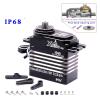 High Torque Magnetic Induction 8.4v brushless 55kg servo Steel helical Gear Waterproof IP68(55kg 180 Degree) view 2