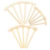 Beaupretty 15pcs Mini Wooden Hammers Solid Wood Educational Mallets for Small DIY Handcraft Hammer Plaything to Flexibility and Grasping Skills view 1