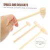 Beaupretty 15pcs Mini Wooden Hammers Solid Wood Educational Mallets for Small DIY Handcraft Hammer Plaything to Flexibility and Grasping Skills view 4