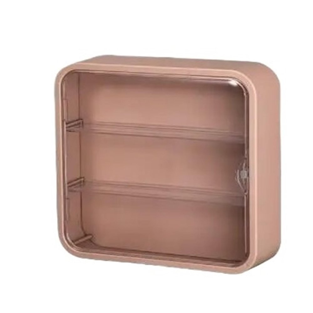 QLKJZML Wall Mounted Doll Blind Box Storage Display Rack Magnetic Suction Figurine Display Cabinet Dustproof Doll Blind Box Storage Box(A-Coffee 30x30x8cm)