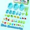 Eterfun Kids Flower Water Sand Table for Toddlers - 2-Tier Outdoor Water Sand Play Table Toys for Boys Girls, Summer Splash Activity Sensory Table Party Birthday Gift for Kids 3-5 6-12 view 3