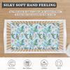Microfiber Fitted Crib Sheets 2 Packs, Hibiscus Flower Pattern Soft and Cozy 52x28 Baby Sheet for Standard Crib and Toddler Mattress, Boys, Girls, Unisex view 2