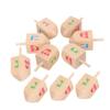Uonlytech 10 Pcs Wooden Spinning Tops for Handcrafted Gyro Hand-Eye Coordination and Spatial Imagination Smooth-Spin Playthings for Boys and Educational Wooden for Home and School Use view 1