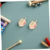 Uonlytech 10 Pcs Wooden Spinning Tops for Handcrafted Gyro Hand-Eye Coordination and Spatial Imagination Smooth-Spin Playthings for Boys and Educational Wooden for Home and School Use view 4