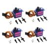 4PCS SG92R servo Motor Plastic Gear Simulated Steering Gear 90/180/270 Angle controllable 360 Continuous(9g 90 Degree) view 1