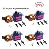 4PCS SG92R servo Motor Plastic Gear Simulated Steering Gear 90/180/270 Angle controllable 360 Continuous(9g 90 Degree) view 2