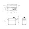 40kg high Speed Metal Gear Digital Motor servo Suitable for 1/8 1/10 1/12 Scale(40kg 180 Degree) view 2