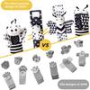 GZYFUVALW Baby Cartoon Animal Wrist Bell Rattle Socks New Toddler Wrist Strap Socks Set(Insects04) view 4