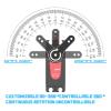 12KG PWM Digital servo Motor Full Metal Gear high Torque Thin Short Body servo Motor Suitable for 1/8 1/10 1/12(12kgMG 357 Degree) view 3