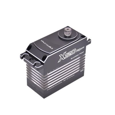120KG High Torque High Pressure CNC Aluminum Shell Metal Gear Brushless Waterproof 1/6 Scale Large Model Servo