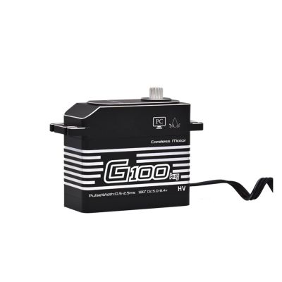 100KG High Torque High Pressure CNC Aluminum Shell Metal Gear Hollow Shaft Waterproof 1/5 Model Scale