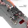3MM Carbon Fiber ESC Tray Plate for Arrma 2S 3S 1/10 Gorgon,No-Drill Thick ESC Mounting Bracket Fixing Plate,Mounting Receiver Tray Upgrade Parts Upgrades Replace Parts for RC Vehicle Accessories view 3