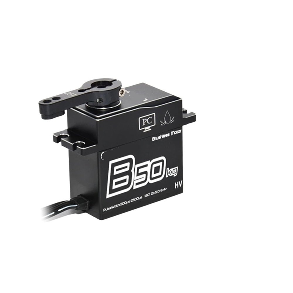 Waterproof Brushless Servo 50kg Aluminum Alloy 180 Degree Digital 25T Arm Full Metal Gear