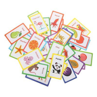 BESPORTBLE Preschool Learning Flash Cards for Bright Colored Educational Alphabet and Cards with Shapes Safe Tear-Resistant Material Cognitive Development for Early Childhood Education