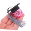 NUOBESTY 10pcs Graduation Cap Cupcake Toppers with Tassel Design Party Decorations for High School College Parties Easy Setup Graduation Season Cake Decor view 4