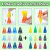 12Pcs Mini Spiral Cone Pyramid Fidget Toy, 3D Printed Impossible Cone Passthrough, Mini Vortex Thread Illusion Desk Deco, Anxiety & Stress Relief, Gift for Adults & Kids (Cone-12 PCS) view 4