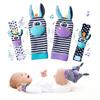GZYFUVALW Baby Cartoon Animal Wrist Bell Rattle Socks New Toddler Wrist Strap Socks Set(giraffes02) view 1