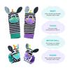 GZYFUVALW Baby Cartoon Animal Wrist Bell Rattle Socks New Toddler Wrist Strap Socks Set(giraffes02) view 4