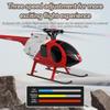 BICRKTOMXY MD500 C189 Little Bird RC Helicopter, 1:28 Scale 2.4G 4CH Single-Rotor Optical Flow Positioning Brushless RC Aircraft with 6-Axis Gyro and One Key Take Off/Landing, Gift for Adults (RTF) view 2