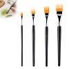 4PCS Art Grainer Brush Comb Set, Professional Artist Acrylic Paint Brush Comb Set, Small Nylon Bristles Painting Brushes for Acrylic, Oil and Watercolor, Ideal for Artists Beginners, Short Handle view 1